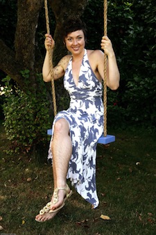 Girl on swing